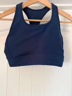 DSG Navy Racerback High-Impact Sports Bra